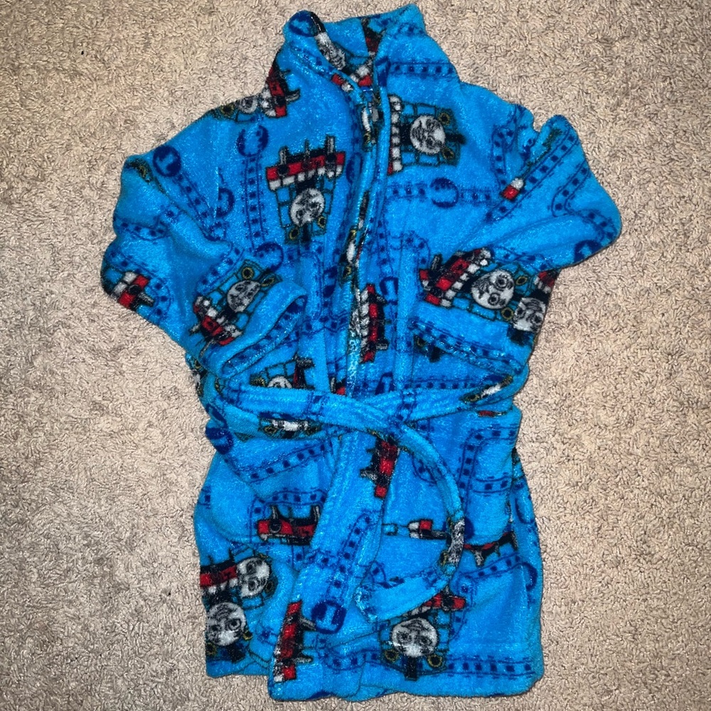 Thomas & Friends Blue Train Fleece Kids Robe